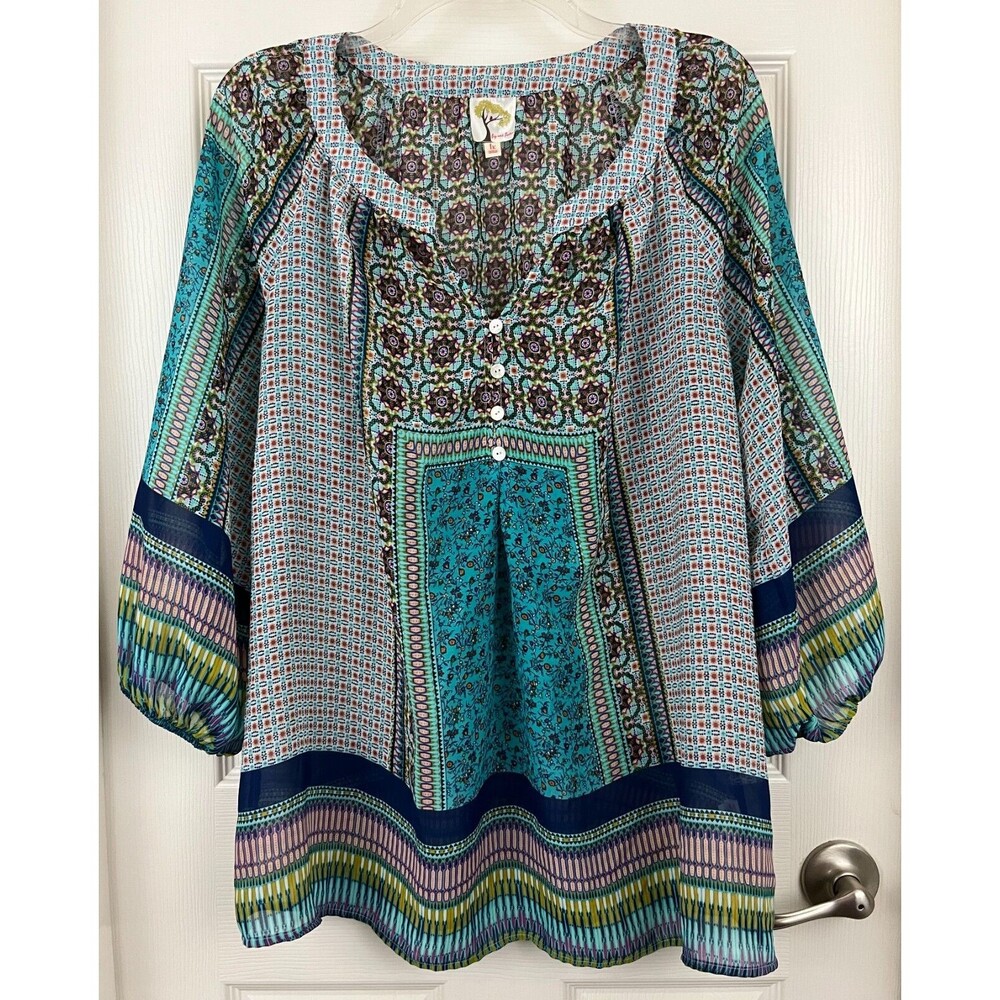 Women's Multicolor Bohemian Top